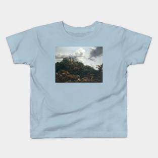 Bentheim Castle by Jacob Van Ruisdael Kids T-Shirt